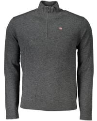 Napapijri - Chic Half-Zip Embroide Sweater - Lyst