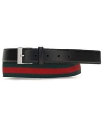 Gucci - Black Calf Leather Bos Taurus Regular Belt - Lyst