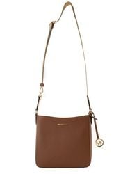 Michael Kors - Brown Canvas Crossbody Bag - Lyst