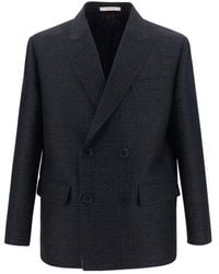Valentino - Wool And Silk Jacket - Lyst