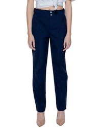 Street One - Blue Polyamide Casual Pants - Lyst