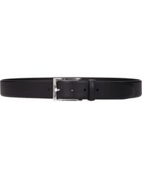 Testoni - Black Leather Regular Belt - Lyst