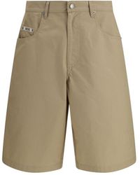 Moschino - Beige Cotton Bermuda Shorts - Lyst