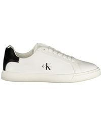 Calvin Klein - Bianco Poliuretano Donna Sneaker - Lyst