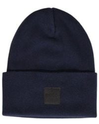 BOSS - Blue Cotton Hats & Cap - Lyst