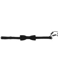 Dolce & Gabbana - Pattern Silk Adjustable Neck Papillon Bow Tie - Lyst