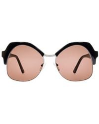 Andy Wolf - Black Metal & Plastic Sunglasses - Lyst