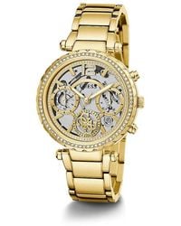 Guess - Gold Stainless Steel Stainless Steel Watch - Lyst