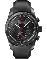 Porsche Design - Black Leather Watch - Lyst