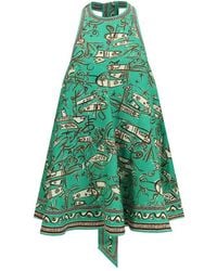 ALÉMAIS - Bicolor Linen Casual Dress - Lyst