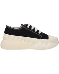 Stella McCartney - Black Fabric Sneakers - Lyst
