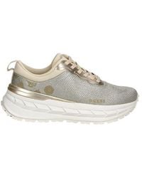 Guess - Gray Polyester Chunky Sneakers - Lyst
