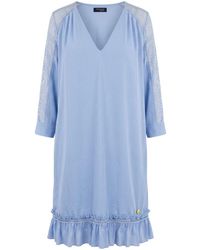 Trussardi - Blue Polyester Dress - Lyst