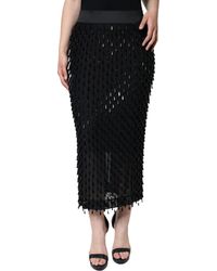 Dolce & Gabbana - Embellished Pencil Cut Midi Skirt - Lyst