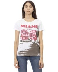 TRUSSARDI ACTION - White Cotton T - Lyst