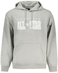 Converse - Grigio Cotton Men Sweatshirt - Lyst