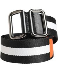 Dolce & Gabbana - Nylon Logo Metal Buckle Belt And Calf - Lyst