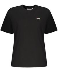 Fila - Black Cotton T - Lyst