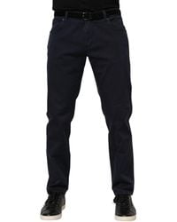 Dolce & Gabbana - Blue Cotton Tapered Denim Jeans - Lyst