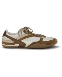 Miu Miu - Multicolor Calf Leather Bos Taurus Athletic Sneakers - Lyst