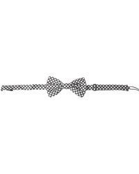 Dolce & Gabbana - Black White Circles Adjustable Neck Papillon Bow Tie - Lyst