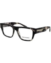 Trussardi - Gray Acetate Glasses (frames) - Lyst