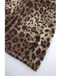 Dolce & Gabbana - Brown Leopard Viscose Sleeveless Tank Top - Lyst