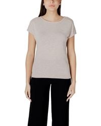 Street One - Beige Polyester Tops & T - Lyst