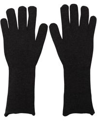 Dolce & Gabbana - Black Cashmere Silk Hands Mitten Mens Gloves - Lyst
