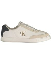 Calvin Klein - White Polyester Men's Sneaker - Lyst