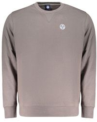 North Sails - Gray Cotton Men's Sweatshirt - Lyst