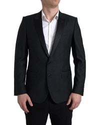 Dolce & Gabbana - Wool Single Breasted Martini Blazer - Lyst