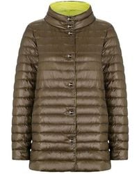Herno - Ultralight Reversible A-Line Down Coat - Lyst