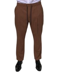Dolce & Gabbana - Stripes Skinny Dress Pants - Lyst