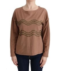 John Galliano - Cotton Studded Sweater - Lyst