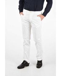 Corneliani - White Cotton Chino Pants - Lyst