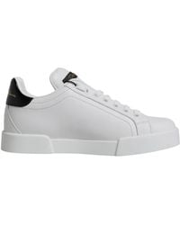 Dolce & Gabbana - Leather Classic Low Top Sneakers Shoes - Lyst