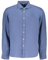 North Sails - Blue Linen Men's Shirt - Lyst