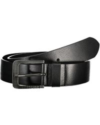 Blauer - Elegant Iron Leather Belt With Metal Buckle - Lyst