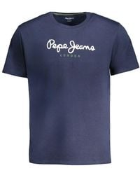 Pepe Jeans - Blue Cotton Men T - Lyst