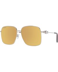 Swarovski - Gold Sunglasses - Lyst