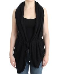 CoSTUME NATIONAL - Chic Sleeveless Knitted Vest Cardigan - Lyst