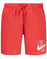 Nike - Red Polyester Men's Swimwear - Lyst