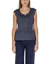 Street One - Blue Viscose Tank Tops - Lyst
