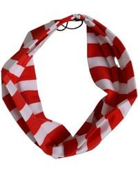 Dolce & Gabbana - Red White Stripes Nylon Head Wrap One Size Headband - Lyst