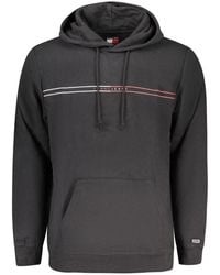 Tommy Hilfiger - "black Cotton Men's Hoodie" - Lyst