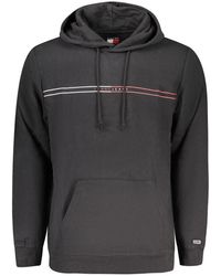 Tommy Hilfiger - "black Cotton Men's Hoodie" - Lyst