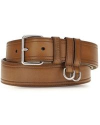 Miu Miu - Brown Calf Leather Bos Taurus Regular Belt - Lyst