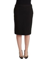 Gianfranco Ferré - Gf Ferre Straight Pencil Cut Knee Length Skirt - Lyst