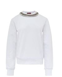 Gucci - White Cotton Sweatshirt - Lyst